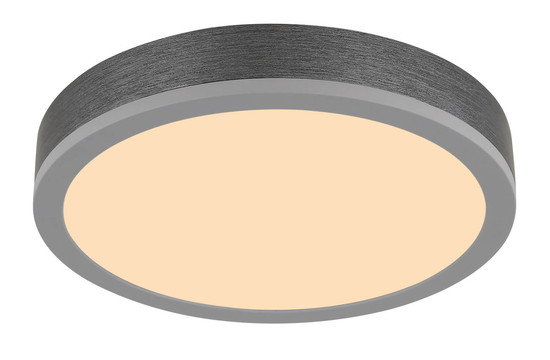 Globo Doro LED Deckenleuchte 12W Warmweiß Silberfarben, Aluminium Ø30cm 416080AD1R