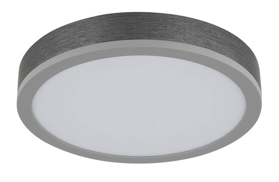 Globo Doro LED Deckenleuchte 12W Warmweiß Silberfarben, Aluminium Ø30cm 416080AD1R