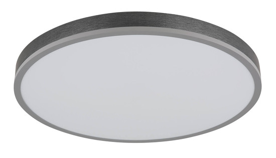 Globo Doro LED Deckenleuchte 40W CCT Silberfarben, Aluminium Fernbedienung Nachtlicht Memoryfunktion Ø60cm 416080AD4R-CCT