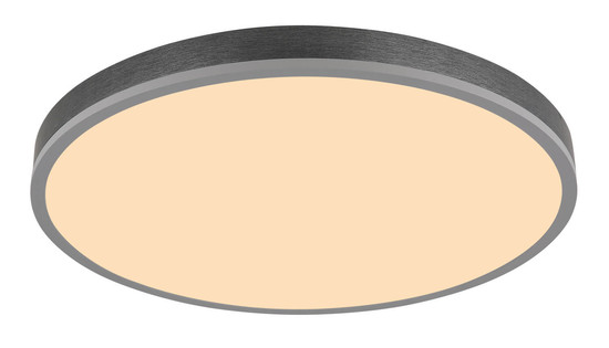 Globo Doro LED Deckenleuchte 40W CCT Silberfarben, Aluminium Fernbedienung Nachtlicht Memoryfunktion Ø60cm 416080AD4R-CCT