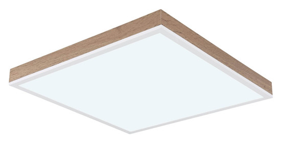 Globo LED Deckenleuchte Doro 24W dimmbar Fernbedienung CCT warm-/tageslichtweiss Weiß Aluminium 45x45cm