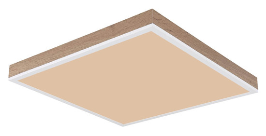 Globo LED Deckenleuchte Doro 24W dimmbar Fernbedienung CCT warm-/tageslichtweiss Weiß Aluminium 45x45cm