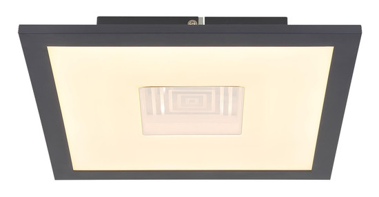 Globo Doro LED Deckenleuchte 12W Warmweiß Weiß Matt, Aluminium Druckguss 6cm 41608T