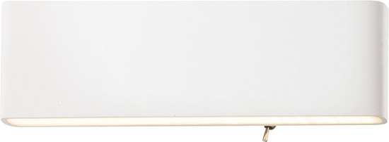 Globo LED Wandleuchte Siegfried 12W warmweiss Weiß Aluminium 29,5x8cm