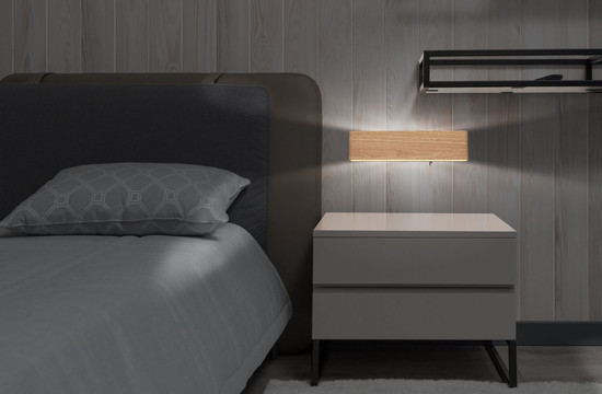 Globo Siegfried LED Wandleuchte 12W Warmweiß Holzoptik, Metall 8cm 41751W-12