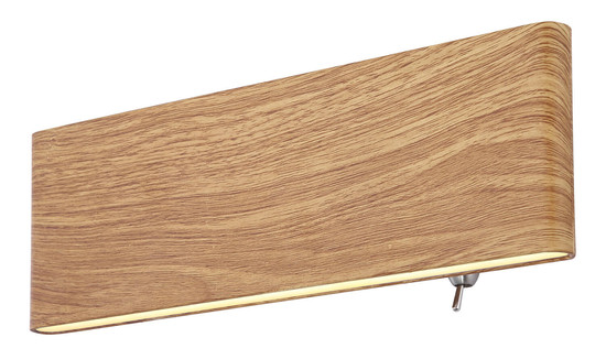 Globo Siegfried LED Wandleuchte 8W Warmweiß Holzoptik, Metall 8cm 41751W-8