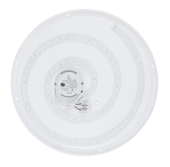 Globo LED Deckenleuchte Manni 40W dimmbar Fernbedienung CCT warm-/tageslichtweiss Schwarz Metall Ø48,5cm