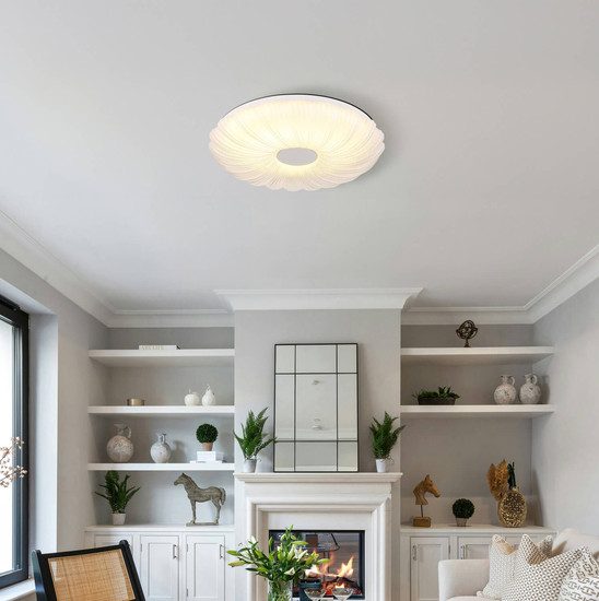 Globo Cavendish LED Deckenleuchte 24W CCT Weiß, Metall Memoryfunktion Ø38cm 41783-24