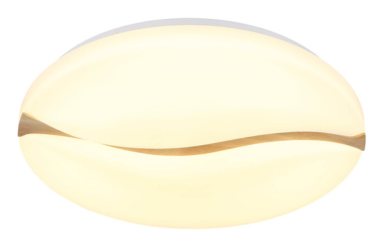 Globo Leticia LED Deckenleuchte 24W CCT Weiß, Metall Memoryfunktion Ø33cm 41790-18