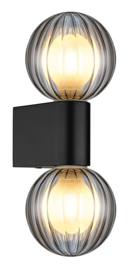 Globo Ander G9 Wandleuchte 2-fach 10W IP44 Schwarz Matt, Aluminium Druckguss Ø10cm 41928-2