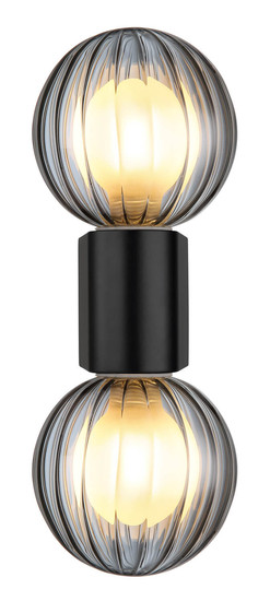 Globo Ander G9 Wandleuchte 2-fach 10W IP44 Schwarz Matt, Aluminium Druckguss Ø10cm 41928-2