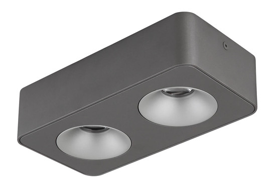 Globo Hangarau LED LED Strahler 11W Warmweiß Grau Dunkel, Aluminium 5,5cm 43100-2