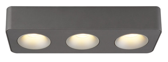 Globo Hangarau LED LED Strahler 14W Warmweiß Grau Dunkel, Aluminium 5,5cm 43100-3