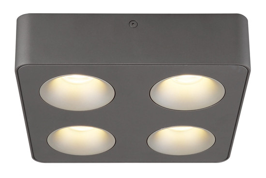 Globo Hangarau LED LED Strahler 20W Warmweiß Grau Dunkel, Aluminium 5,5cm 43100-4