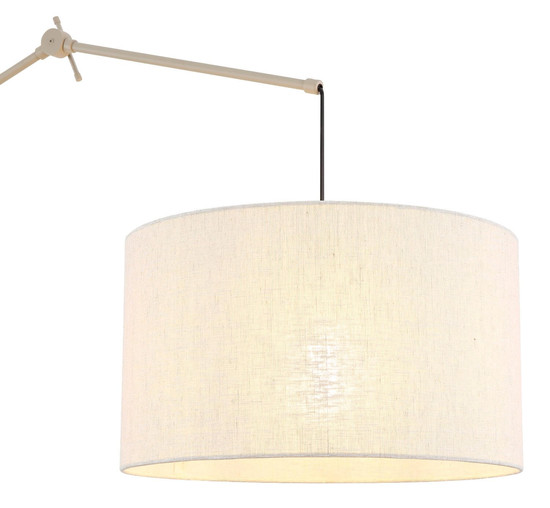Globo Stehleuchte Rom E27 Sandfarben beige Metall Leinen 200cm