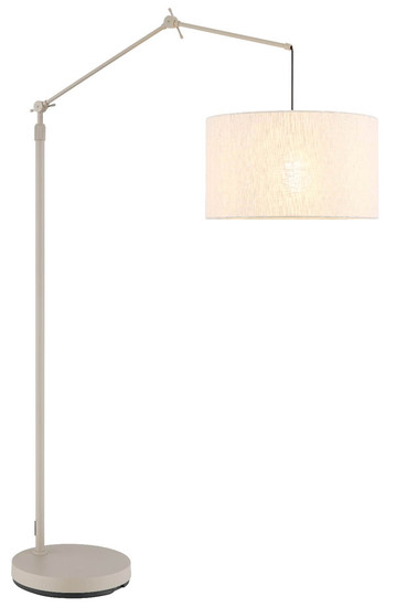 Globo Stehleuchte Rom E27 Sandfarben beige Metall Leinen 200cm