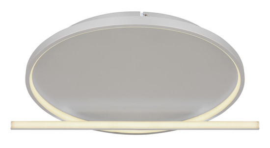 Globo Ronda LED Deckenleuchte 50W CCT Nickel Matt, Aluminium Fernbedienung Nachtlicht Memoryfunktion Ø48cm 48024-50