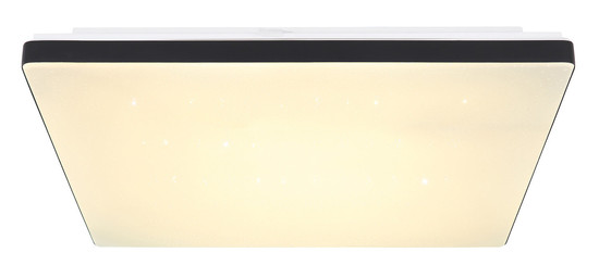 Globo Ully LED Deckenleuchte 24W CCT Weiß, Metall Fernbedienung Nachtlicht Memoryfunktion 6,6cm 48025BSH