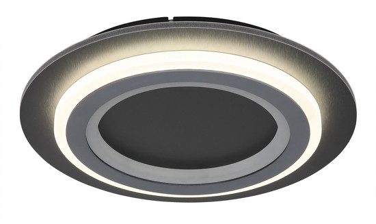 Globo Jayden LED Deckenleuchte 18W CCT Schwarz Matt, Metall Fernbedienung Memoryfunktion Ø34cm 48032-18RGB