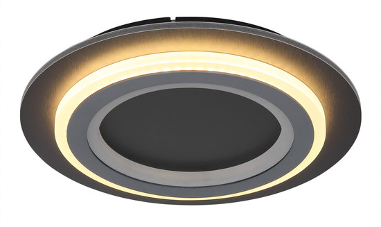 Globo Jayden LED Deckenleuchte 18W CCT Schwarz Matt, Metall Fernbedienung Memoryfunktion Ø34cm 48032-18RGB