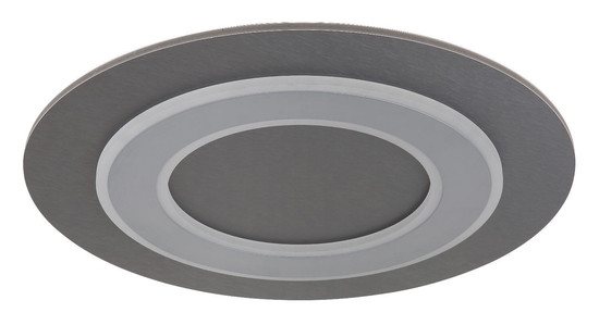 Globo LED Deckenleuchte Jayden 40W warmweiss Anthrazit gebürstet grau gebürstet Metall MDF Ø48cm