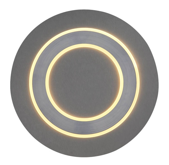 Globo LED Deckenleuchte Jayden 40W warmweiss Anthrazit gebürstet grau gebürstet Metall MDF Ø48cm
