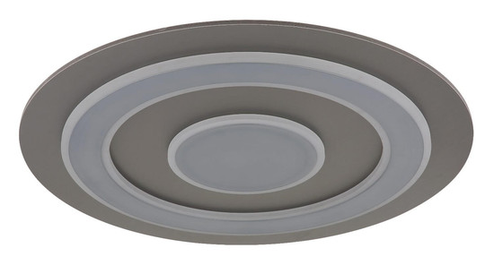 Globo LED Deckenleuchte Jayden 50W warmweiss Anthrazit gebürstet grau gebürstet MDF Ø60cm