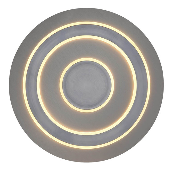 Globo LED Deckenleuchte Jayden 50W warmweiss Anthrazit gebürstet grau gebürstet MDF Ø60cm