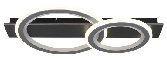 Globo Jayden LED Deckenleuchte 21W CCT Schwarz Matt, Metall Fernbedienung Memoryfunktion 8cm 48034-21RGB