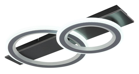 Globo Jayden LED Deckenleuchte 21W CCT Schwarz Matt, Metall Fernbedienung Memoryfunktion 8cm 48034-21RGB