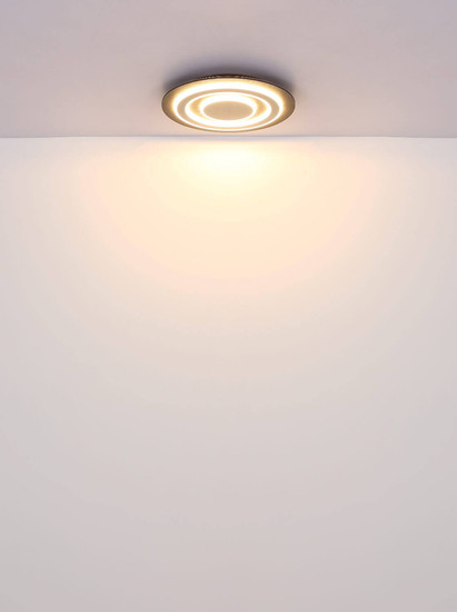 Globo LED Deckenleuchte Jayden 40W warmweiss Anthrazit gebürstet grau gebürstet Metall 63x35cm