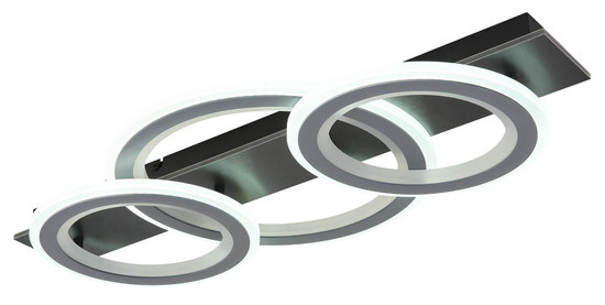 Globo Jayden LED Deckenleuchte 40W CCT Schwarz Matt, Metall Fernbedienung Memoryfunktion 8cm 48034-40RGB