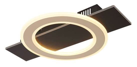 Globo Jayden LED Deckenleuchte 18W Warmweiß Schwarz Matt, Metall Ø29cm 48034A-18