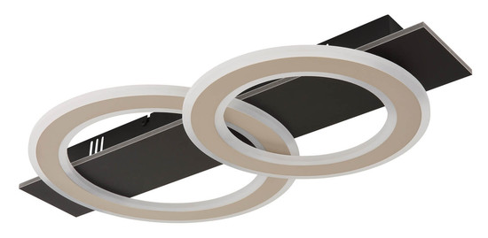 Globo Jayden LED Deckenleuchte 40W Warmweiß Schwarz Matt, Metall 7cm 48034A-40