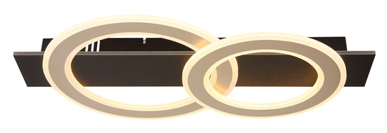 Globo Jayden LED Deckenleuchte 40W Warmweiß Schwarz Matt, Metall 7cm 48034A-40