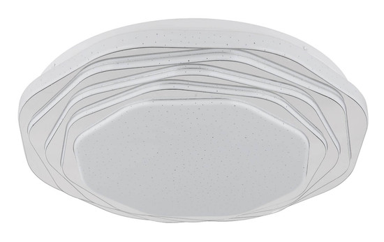 Globo LED Deckenleuchte Flordelis 24W CCT warm-/neutral-/tageslichtweiss Weiß matt Metall Ø38cm