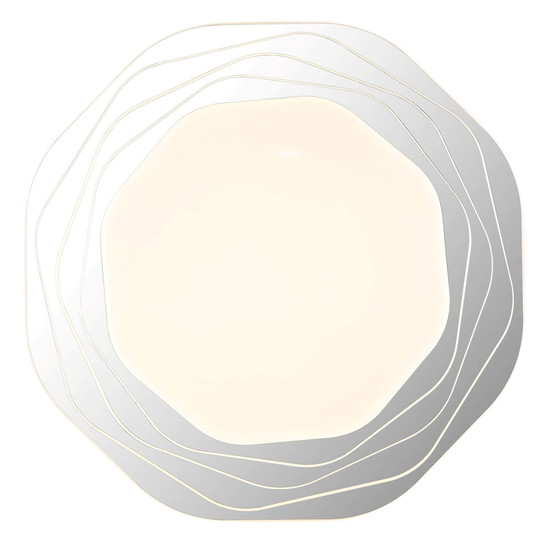 Globo LED Deckenleuchte Flordelis 24W CCT warm-/neutral-/tageslichtweiss Weiß matt Metall Ø38cm