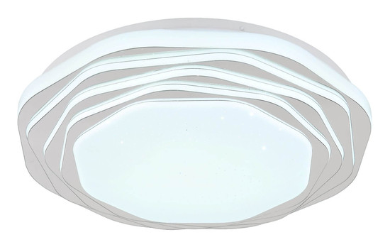 Globo LED Deckenleuchte Flordelis 24W CCT warm-/neutral-/tageslichtweiss Weiß matt Metall Ø38cm