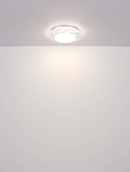 Globo LED Deckenleuchte Flordelis 24W CCT warm-/neutral-/tageslichtweiss Weiß matt Metall Ø38cm