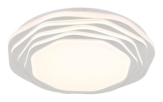 Globo Flordelis LED Deckenleuchte 36W CCT Weiß Matt, Metall Memoryfunktion Ø48cm 48036-36