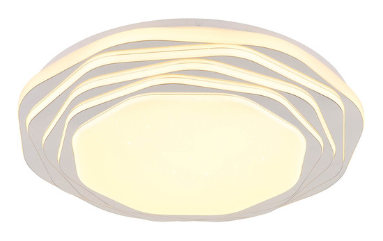 Globo Flordelis LED Deckenleuchte 36W CCT Weiß Matt, Metall Memoryfunktion Ø48cm 48036-36