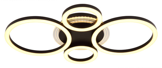 Globo Loretta LED Deckenleuchte 40W CCT Schwarz Matt, Metall Memoryfunktion 6,1cm 48039-40