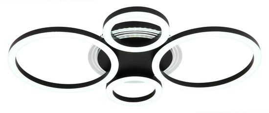 Globo Loretta LED Deckenleuchte 40W CCT Schwarz Matt, Metall Memoryfunktion 6,1cm 48039-40