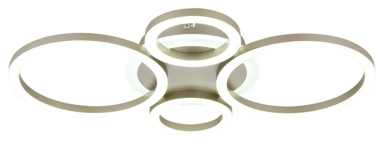 Globo LED Deckenleuchte Loretta 40W CCT warm-/neutral-/tageslichtweiss Kaffeefarben matt champagnerfarben matt Metall 53x35,5cm