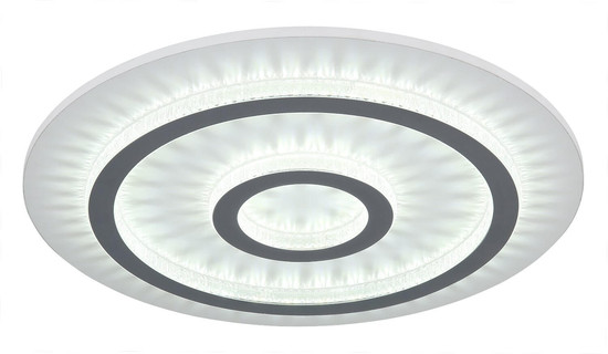 Globo LED Deckenleuchte Jayden 40W dimmbar Fernbedienung CCT warm-/tageslichtweiss Weiß matt klar Metall Kunststoffkristalle Ø45cm