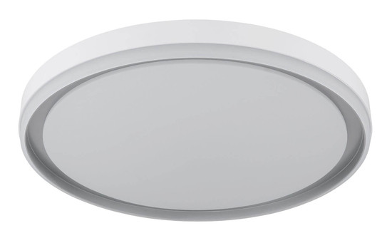 Globo LED Deckenleuchte Janice RGBW LED 48W dimmbar Fernbedienung CCT warm-/neutral-/tageslichtweiss Weiß matt silber Metall Ø50cm