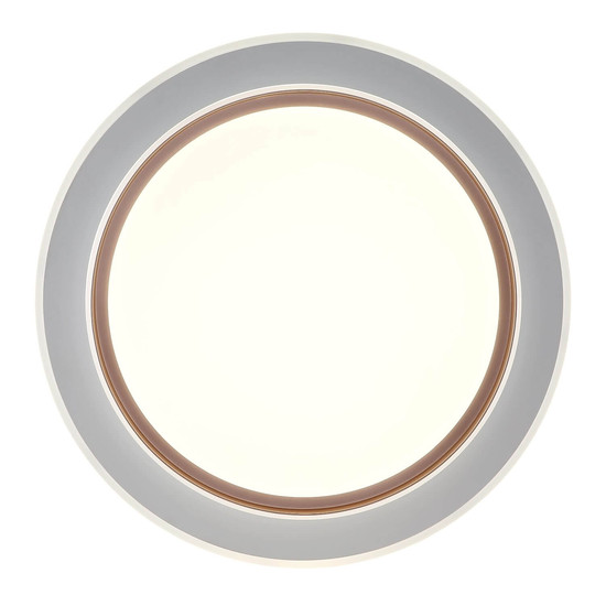 Globo LED Deckenleuchte Janice RGBW LED 48W dimmbar Fernbedienung CCT warm-/neutral-/tageslichtweiss Weiß matt Metall Ø49cm