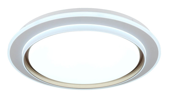 Globo LED Deckenleuchte Janice RGBW LED 48W dimmbar Fernbedienung CCT warm-/neutral-/tageslichtweiss Weiß matt Metall Ø49cm