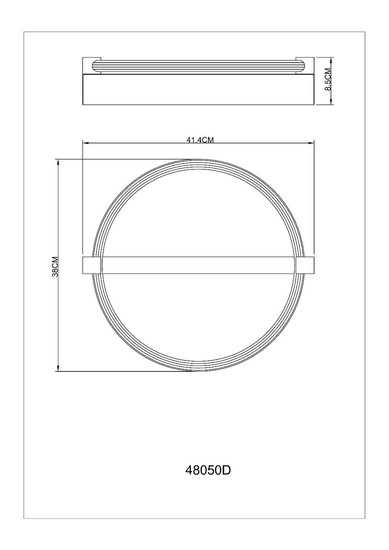 Globo LED Deckenleuchte Fletcher 15W warmweiss Holzoptik dunkel Metall 41x38cm