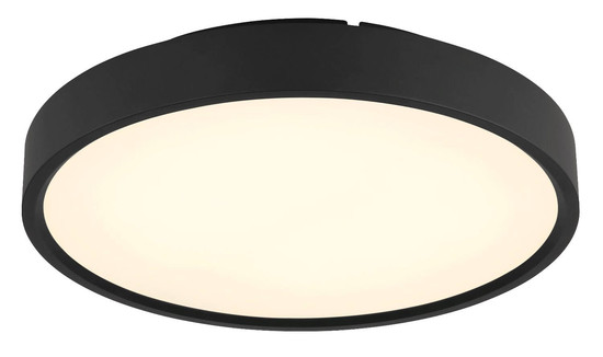 Globo LED Deckenleuchte Jess 57W dimmbar Fernbedienung CCT extra-warm-/tageslichtweiss Schwarz matt Metall Ø39cm
